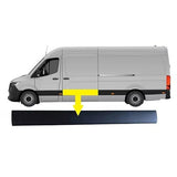 Mercedes Sprinter Van 2018- Side Panel Trim Side Loading Door Section (Fits Long Wheelbase L3 Models) Textured Passenger Side L