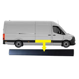 Mercedes Sprinter Van 2018- Side Panel Trim Side Loading Door Section (Fits Long Wheelbase L3 Models) Textured Driver Side R