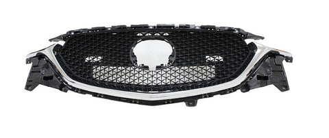 Mazda CX-5 Estate 2017-2023 Front Grille Black With Chrome Trim 