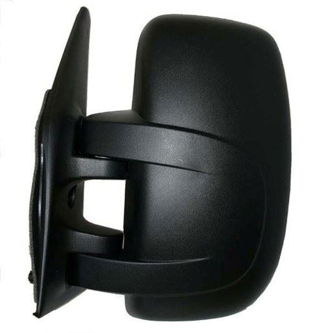 Vauxhall Movano Van 2003-2010 Door Mirror Electric Heated Manual Fold Short Arm - Black Cover Passenger Side L