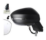 Nissan Qashqai Hatchback 2021-2024 Door Mirror Manual Fold Electric Heated With Blind Spot System No 360 Camera - Primed Cover Driver Side R