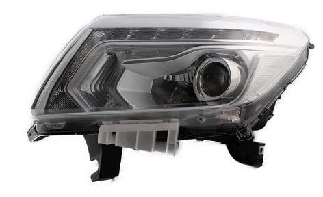 Nissan Navara Pickup 2016-2022 Headlamp LED Type Chrome Passenger Side L