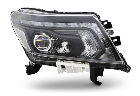 Nissan Navara Pickup 2016-2022 Headlamp LED Type Black Driver Side R