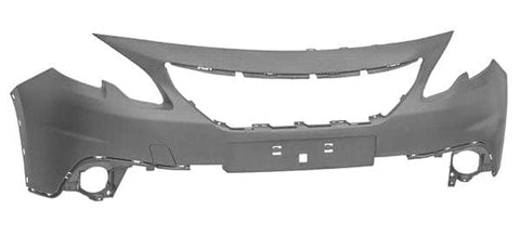 Peugeot 2016-2020 Hatchback 2016-2020 Front Bumper Upper Section - No Sensor Holes - With Wheel Arch Trim Holes - Primed