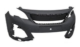 Peugeot 5008 MPV 2017-2021 Front Bumper No Sensor Holes No Camera Hole (Fits Models With Halogen Headlamps & No Adaptive Cruise Only) Primed