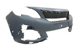 Peugeot 5008 MPV 2017-2021 Front Bumper With Sensor Holes No Adaptive Cruise No Camera Hole (Models With Halogen Headlamps) Primed