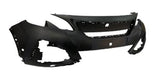 Peugeot 3008 Hatchback 2017-2021 Front Bumper With Sensor Holes With Camera Hole No Adaptive Cruise (Models With LED Headlamps) Primed