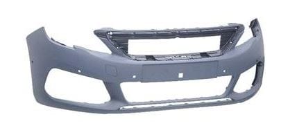 Peugeot 308 Estate 2017-2021 Front Bumper With Sensor Holes With Park Assist Holes (Not GTI or GT-Line Models) Primed