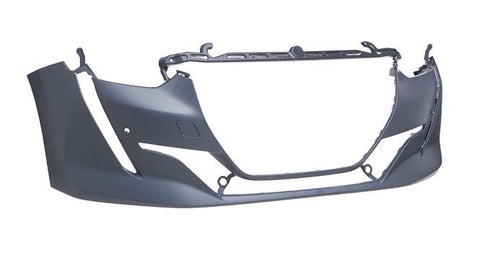 Peugeot 208 5 Door Hatchback 2019-2024 Front Bumper With 2 Sensor Holes No Park Assist Holes With Template To Drill Holes (Fits Active & Allure Models Only) Primed