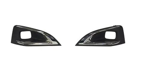 Peugeot 3008 Hatchback 2016-2021 Front Bumper Trim (Fits Models With LED Headlamps) Black With Chrome Surround