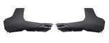 Peugeot 3008 Hatchback 2017-2021 Front Bumper Spoiler Outer Section No Sensor Hole (Not Gt-Line Models) 2 Piece Set Textured 