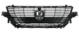 Peugeot 308 5 Door Hatchback 2021- Front Grille Main Section With Sensor Holes No Camera Hole (Fits Allure Models) Black & Chrome 