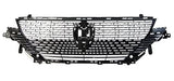 Peugeot 308 Estate 2021- Front Grille Main Section With Sensor Holes No Camera Hole (Fits GT Models) Gloss Black 
