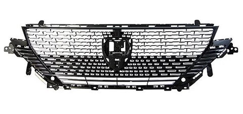 Peugeot 308 Estate 2021- Front Grille Main Section With Sensor Holes No Camera Hole (Fits GT Models) Gloss Black 