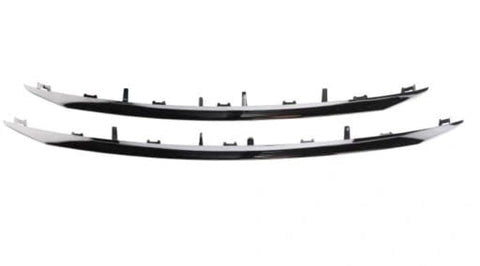 Peugeot 2008 Hatchback 2013-2016 Front Grille Trim Black 2 Piece Set Black