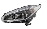Peugeot 208 3 Door Hatchback 2015-2018 Headlamp Halogen H7 With Projector Lamp With Halogen Daytime Running Lamp Black Passenger Side L