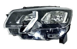 Peugeot Partner Van 2018-2024 Headlamp Halogen H7 H1 Type With Halogen Daytime Running Lamp Passenger Side L