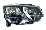 Peugeot Partner Van 2018-2024 Headlamp Halogen H7 H1 Type With Halogen Daytime Running Lamp Driver Side R