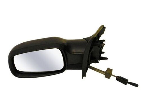 Renault Megane Saloon 2003-2006 Door Mirror Manual Type Not Heated - Black Cover Passenger Side L