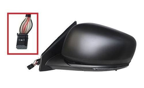 Renault Kadjar Hatchback 2015-2019 Door Mirror Electric Heated Manual Fold Primed Cover Passenger Side L