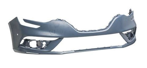 Renault Megane Estate 2016-2021 Front Bumper With Sensor Holes No Wash Jet Holes (Not Trophy or GT-Line or RS Models) Primed