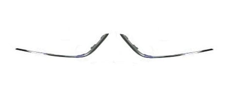 Renault Megane Estate 2016-2021 Front Bumper Grille Trim Chrome - 2 Piece Set