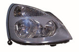 Renault Clio 3 Door Hatchback 2001-2005 Headlamp Halogen Grey Driver Side R
