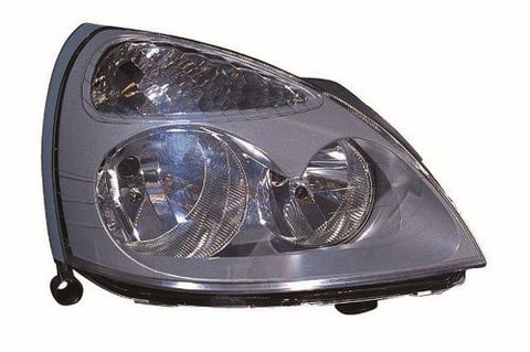 Renault Clio 5 Door Hatchback 2001-2005 Headlamp Halogen Grey Driver Side R