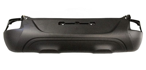 Renault Kadjar Hatchback 2015-2019 Rear Bumper No Sensor Holes No Spoiler Trim Holes (With Template For Sensors) Textured Black