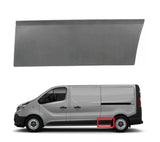 Renault Trafic Van 2019-2022 Side Panel Trim Rear Section Long Wheelbase - Textured Primed Passenger Side L