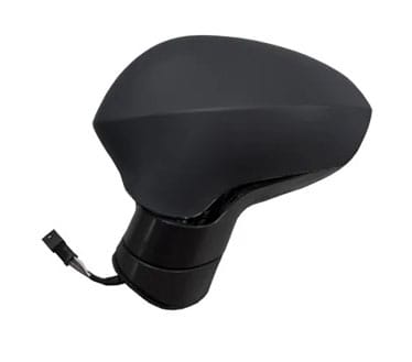 Seat Ibiza 5 Door Hatchback 2008-2012 Door Mirror Electric Heated Manual Fold Black Cover Passenger Side L