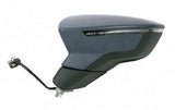 Seat Leon 5 Door Hatchback 2013-2017 Door Mirror Electric Heated Manual Fold Primed Cover Passenger Side L
