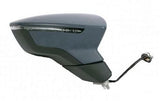 Seat Leon 5 Door Hatchback 2013-2017 Door Mirror Electric Heated Manual Fold Primed Cover Driver Side R
