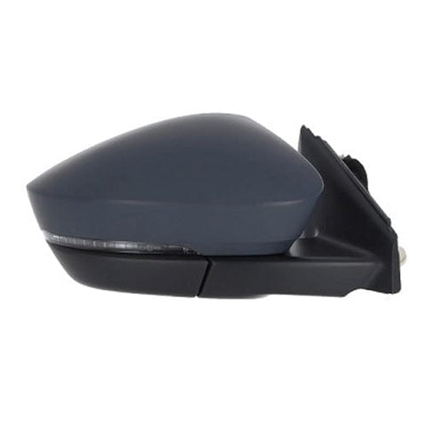 Skoda Karoq Estate 2017-2022 Door Mirror Electric Heated Power Fold With Blind Spot Assist With Auto Dimming Primed Cover Driver Side R