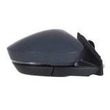 Skoda Karoq Estate 2022- Door Mirror Electric Heated Power Fold With Blind Spot Assist With Auto Dimming Primed Cover Driver Side R