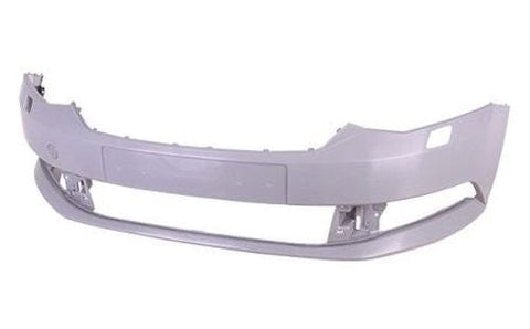 Skoda Fabia Estate 2015-2018 Front Bumper With Wash Jets No Sensor Holes (With Template To Drill Sensors) - Needs Priming