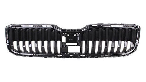 Skoda Superb Estate 2019-2024 Front Grille Matt Black 