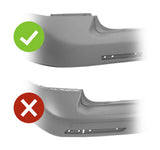 Volkswagen Transporter Van 2010-2015 Rear Bumper No Sensor Holes (Fits 2010 to 2012 Models Only) Smooth Primed