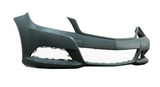 Mercedes C-Class Saloon 2011-2014 Front Bumper With Wash Jet Template and Sensor Holes Template (Elegance and SE Models) - Primed