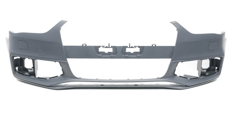 Audi A4 Estate 2012-2015 Front Bumper With Wash Jet Holes No Sensor Holes (S Line Models) Primed