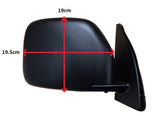Toyota Hi-Ace Van 2006-2011 Door Mirror Manual Type With Black Cover (Square Type) Driver Side R