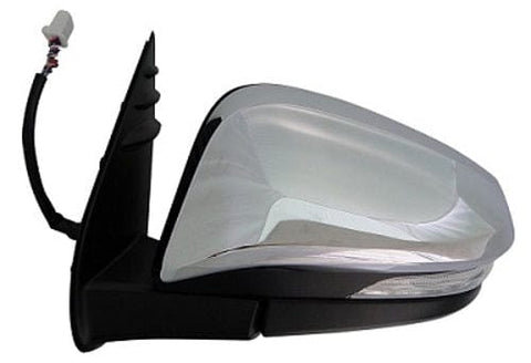Toyota Hilux Pickup 2020-2024 Door Mirror Electric Not Heated Power Fold Chrome Cover Passenger Side L