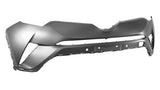 Toyota C-HR Hatchback 2016-2019 Front Bumper No Sensor Holes No Wash Jet Holes (With Templates To Drill Wash Jet Holes And Sensor Holes) Primed