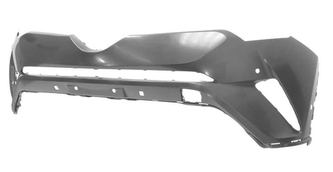 Toyota C-HR Hatchback 2016-2019 Front Bumper With Sensor Holes No Wash Jet Holes With Park Assist Holes Needs Priming