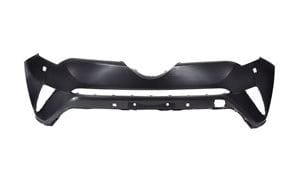 Toyota C-HR Hatchback 2016-2019 Front Bumper No Sensor Holes With Wash Jet Holes Needs Priming