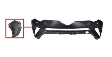 Toyota C-HR Hatchback 2016-2019 Front Bumper With Sensor Holes With Wash Jet Holes Needs Priming