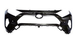 Toyota Rav-4 5 Door Estate 2019- Front Bumper With Sensor Holes No Wash Jet Holes Primed 