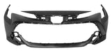 Toyota Corolla 5 Door Hatchback 2022- Front Bumper No Sensor Holes No Wash Jet Holes With Template To Drill Holes (Not GR Sport Models) Primed