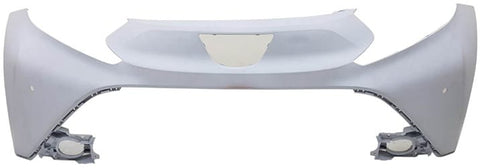 Toyota Aygo 5 Door Hatchback 2021- Front Bumper Upper Section With Sensor Holes Primed