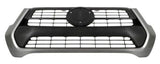 Toyota Hilux Pickup 2020-2024 Front Grille Matt Black With Painted Grey Surround